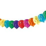 schwer entflammbar Susy Card 11220654 Girlande 4 m Smiley, 1-er Papier