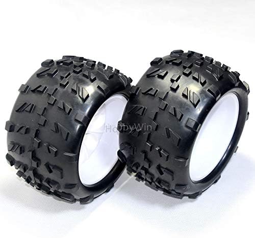 HSP Part 62012 Wheel Complete (62010 & 62011) White Hub 2P for HiMOTO Hispeed 1/8 RC Nitro Truck 94762