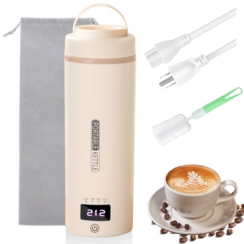 Travel Kettle 16oz/450ml Mini Portable Electric Kettle 4