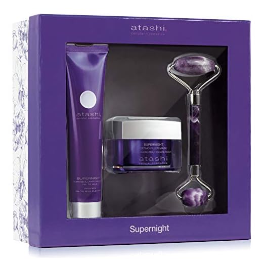 Atashi, Cofre de Belleza Ritual Regenerador Nocturno, Desmaquillante Delicado Oil to Milk + Mascarilla Nocturna Dermo Filler Mask + Roller Jade, 75ml + 50ml