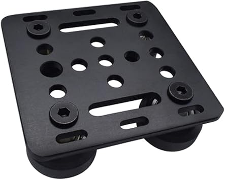 1-Pack Assembled 20mm V Gantry Plate Kit with Wheels Compatible with 2020 Series V-Slot Aluminum Profiles Linear Rail 3D Printer CNC