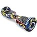 CITYSPORTS Overboard 6.5 Pulgadas Hover Board Bluetooth, Patinete Eléctrico Self-Balance Board 700W Motor con Ruedas de Flash LED, Monopatín Eléctrico para Niño y Adulto