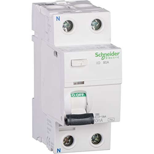 Interrupteur différentiel Acti9 Schneider 2P 100A 30mA type AC protège vos circuits de fuites