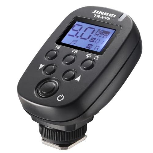 JINBEI TR-V6II 2.4G Wireless Flash Trigger Transmitter, Channel and Group Speedlite Remote Shutter Apply for JINBEI DMII-3 SPARKII-400D