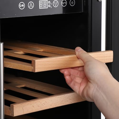 Premium Dual Zone Wine and Beverage Refrigerator 24", 40 Bottle Capacity Built-in & Freestanding, Powerful Compressor, Quiet Operation, Elegant Design