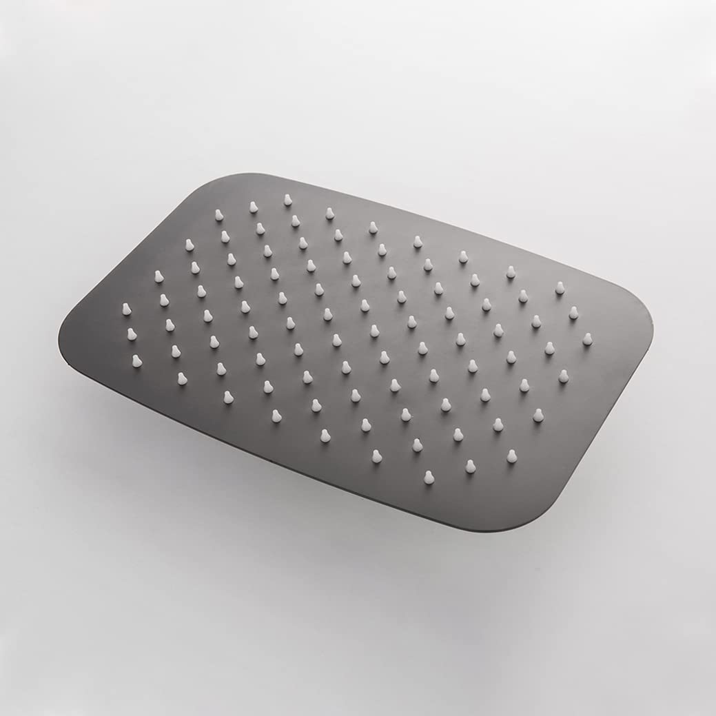 Conjunto de grifería termostática de Lujo Gris para Ducha, Mezclador desviador de latón, Ducha de Lluvia para baño, Ducha de Mano y Ducha de Efecto Lluvia, Conjunto,D