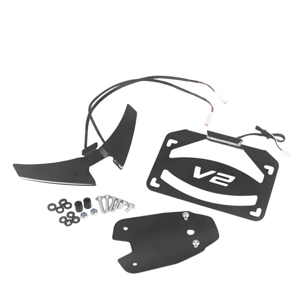 Support de plaque avec clignotant intégré et queue arrière bien rangée pour Panigale V4 - 8