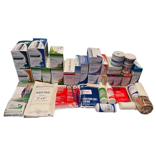 Unishield Class-A First Aid Refills Medications Without Cabinet | Essential Medications for Emergency Preparedness | Ensuring Long-Lasting Reliability | Exceeds OSHA/Ansi Z308.1 2015, Over 900 Pieces