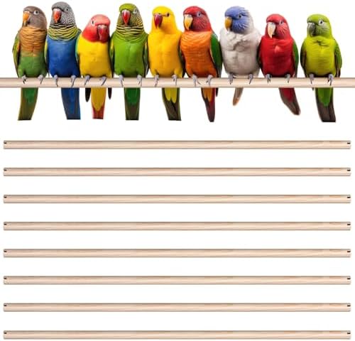 20Pcs Sand Perch Covers for Bird — side view showing full product dimensions