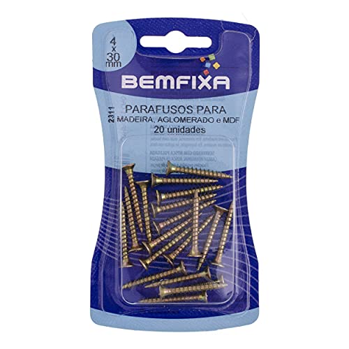 BemFixa 2311, Parafusos Para Madeira, Aglomerado 4 x 30mm