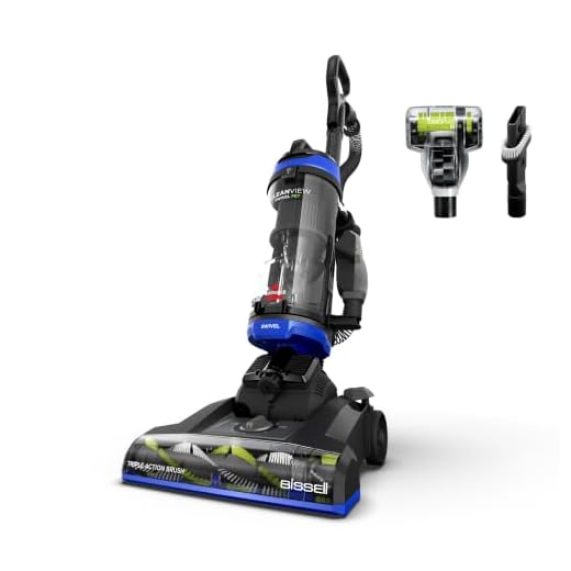 Bissell CleanView Swivel Vacuum with Triple Action Brush Roll, Swivel Steering, Extension Wand, Easy-Empty Dirt Tank, Multi-Cyclonic Suction System