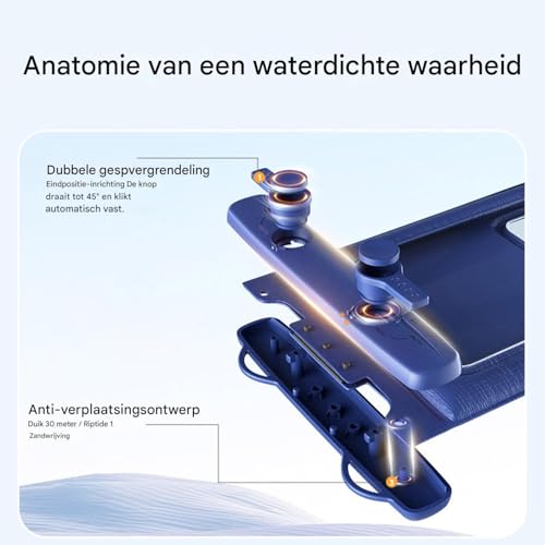 Waterproof bag for swimming, waterproof bag for phone, mobile phone case closure with lanyard, touchscreen protector case, clear swimming accessories for snorkelling - Image 4