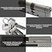 SEPOX® 70mm(35/35) Anti-Snap Euro-Türzylinder, Hochsicherheits 6-Stift, Messingkörper, Edelstahl...