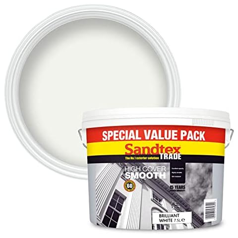 Sandtex Trade Exterior Brilliant White Paint Cover