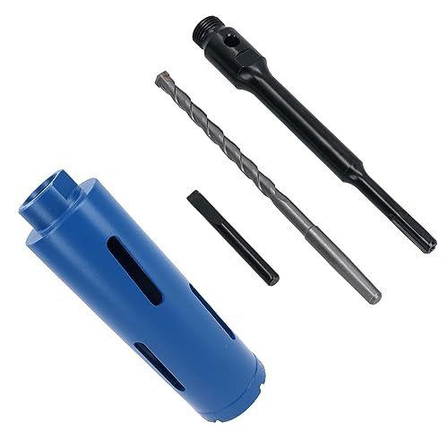 52mm x 150mm Dry Diamond Core Drill Cutter with 1/2in BSP SDS Arbor Guide