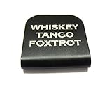 Whiskey Tango Foxtrot Morale Tags Hat Clip for Tactical Patch Caps (Black)