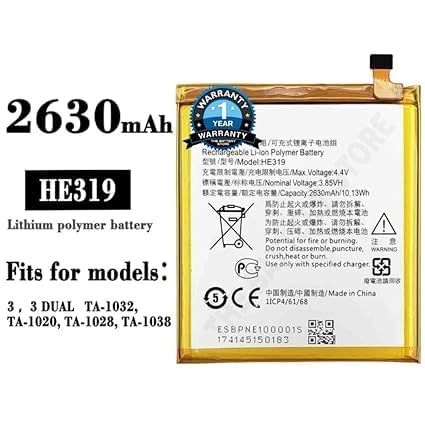 Image of THE BATTERY STORE Original HE319 Battery for Nokia 3 TA-1020 1028 1032 1038 Battery with 1 Year Warranty** (NN55)