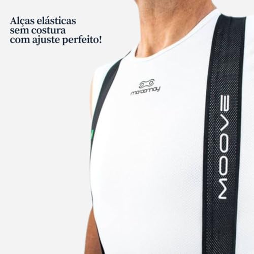 Bretelle Ciclismo Marcio May Sports Masculino Moove Cinza Holográfico Mtb Speed - P