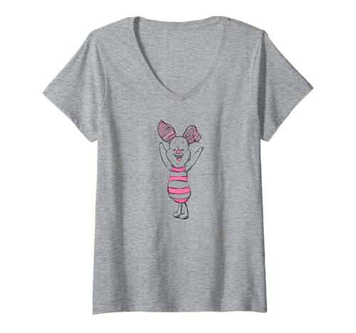 T-shirt col V Winnie pour femme idéal pour un look décontracté