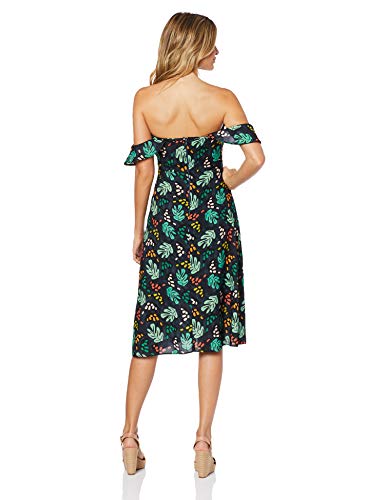 Vestido Evasê, Sommer, Feminino, Marinho/Verde/Azul, 38