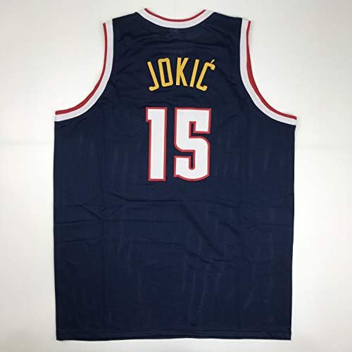 Unsigned Nikola Jokic Denver Blue Custom Stitched Basketball Jersey Size Men's XL New No Brands/Logos