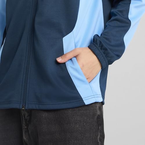 Puma MCFC ftblNRGY+ Veste de football à séchage rapide, 25 couleurs printemps et été, bleu marine/bleu vif (33), S