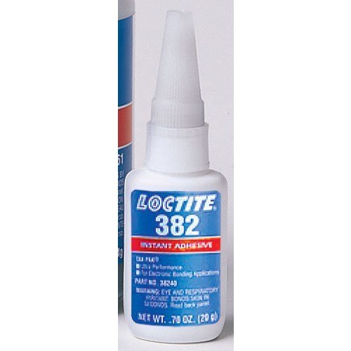 Loctite 38240 382 Clear Tak Pak Ultra Performance Instant Adhesive, 20 g Bottle