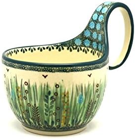 Polish Pottery Loop Handle Bowl - Unikat Signature U803