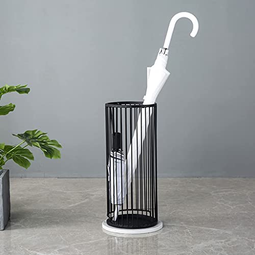 Porte-parapluie en fer nordique et marbre pour porte de bureau - 6