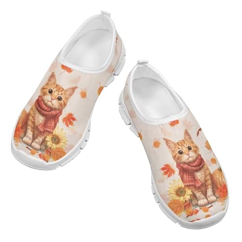 Girls Slip On Sneakers Comfort Kids Athletic Shoes for Active Outdoor