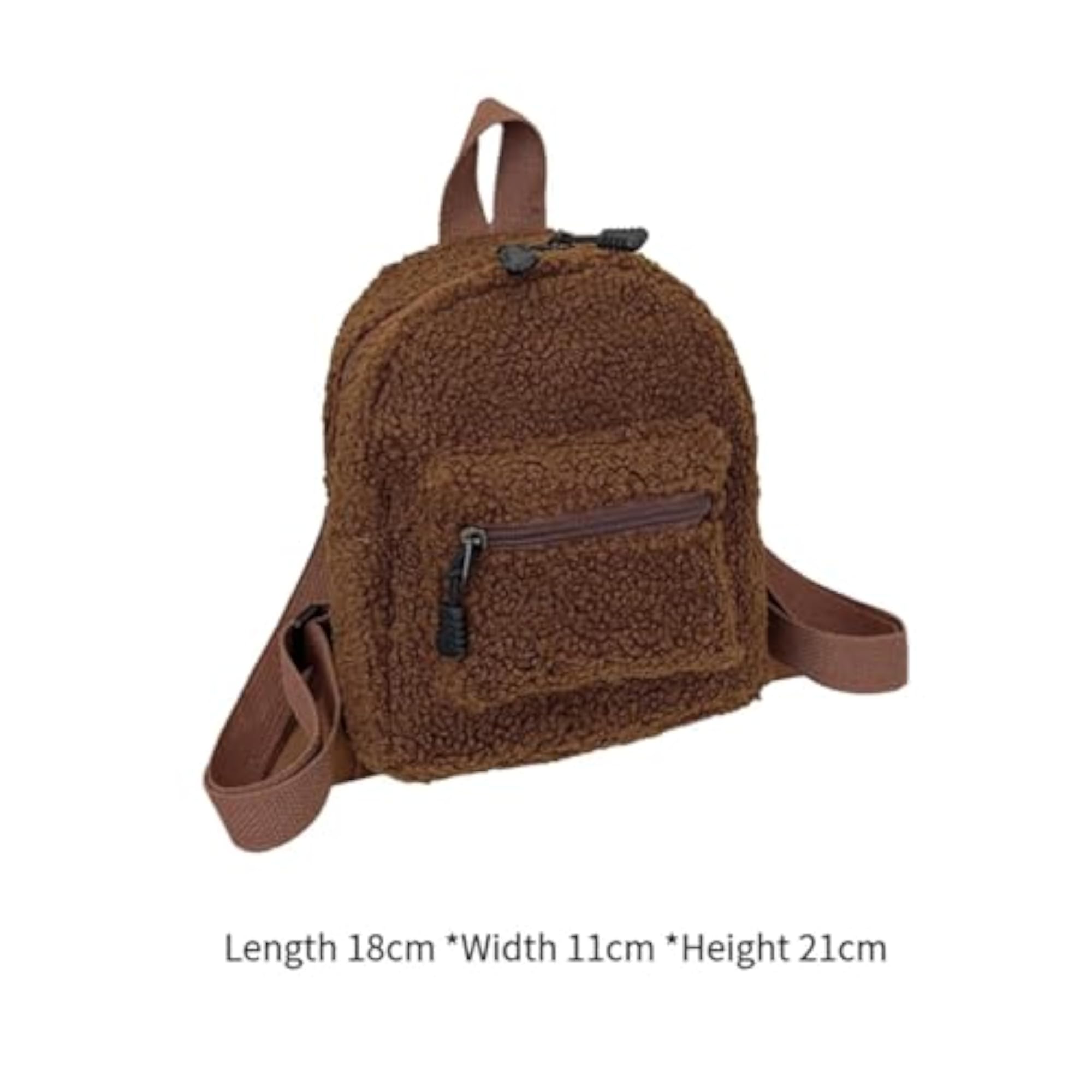 Plush Adjustable Strap Backpack for Teens