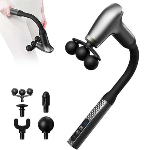 Smart Fascia Gün – ABS Electric Back Massager | 3-Head Deep Tissue Percussion Hammer with 1800mAh Battery | Ideal for Muscle Relaxation, Paiņ Relief & Recovery Use