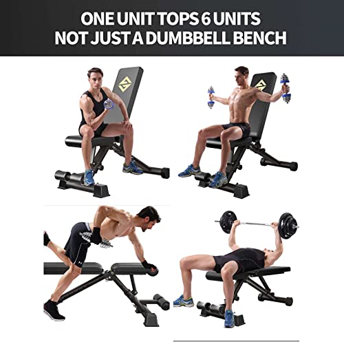 Adjustable Weight Bench, Exercise Dumbbells Bench for Full Body Workout,Foldable Workout Bench for Home Gym by K KiNGKANG - Image 8