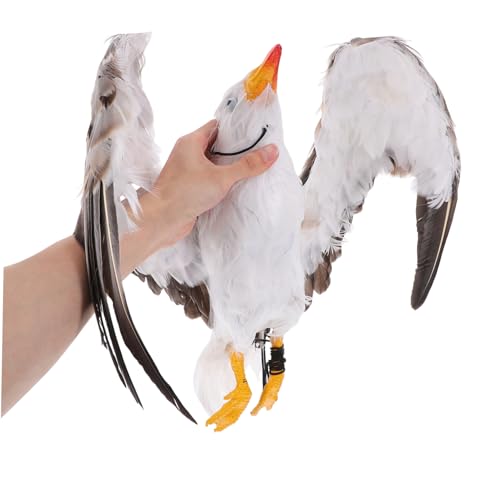 Mouette simulée résistante en matériau plastique pour ornement durable - 4