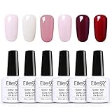 Elite99 Esmaltes Semipermanentes de Uñas en Gel UV LED, 6pcs Kit de Esmaltes de Uñas 10ml 021