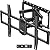Mounting Dream UL Listed TV Wall Mount for Most 42-84 Inch TV, Full Motion TV Mount with Swivel and Tilt, Wall Bracket with Articulating Dual Arms, Fits 16inch Studs, Max VESA 600X400 mm, 100 lbs