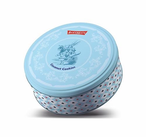 BakeMate Coconut Cookies 340g – Premium Coconut Biscuits in Tin Box – Delicious & Crunchy Cookie – Festive Gift Pack | Christmas Cookies Gift Pack | Xmas Cookie