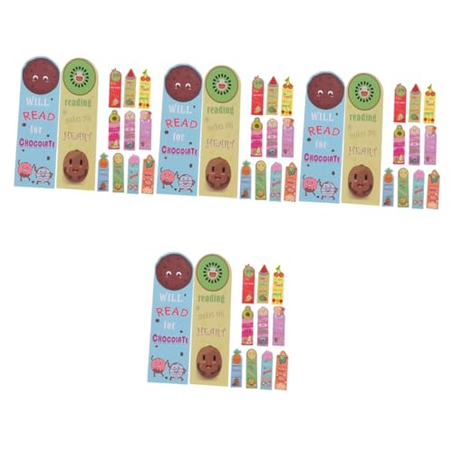 Marque-page fruits Uonlytech : 144 marqueurs de page parfumés en papier