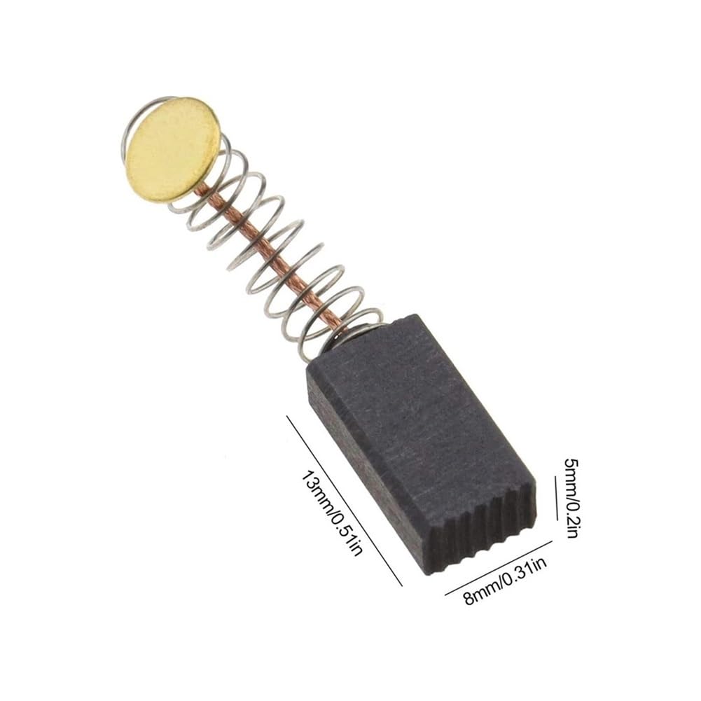 Zestaw szczotek węglowych z silnikiem elektrycznym, 13 x 8 x 5 mm, wysoka twardość, grafitowe i miedziane szczotki