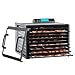 Excalibur 3948CDB 9-Tray Electric Food Dehydrator Clear Door for Viewing Progress Adjustable Thermostat 48-hour Timer Automatic Shut Off 15 Square Feet of Drying Space Made in USA, 9-Tray, Black