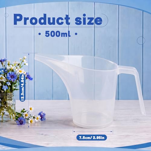 Set de 12 vasos medidores con pico y mango 500 ml miniatura 2