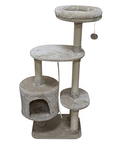 MIAO PAW 6BCat Tree Tower Condo Sisal Post Scratching Furniture Activity Center Play
