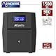 Atlantis A03-HP2003 Unterbrechungsfreie Sinuswelle 1500VA 900W Line Interactive, LCD-Display, USB-HID-Anschluss, 3 IEC Ausgänge + 2 Schuko-Steckdosen + Alim-Kabel, 2 Akkus 12V-9Ah, Schutz RJ45