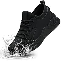 ulogu Waterproof Shoes for Women Non Slip Work Sneakers Walking Shoes Water Resistant Slip on Black Food Service Zapatos de Trabajo para Mujer Antideslizantes