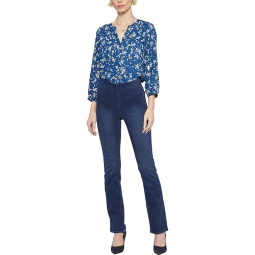 NYDJ Pull-On Marilyn Straight in Blue Star