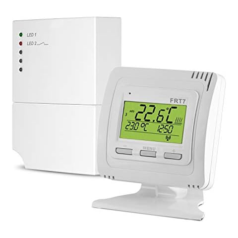 Wireless room thermostat set EOB FRT7B2 clear display with backlight Cover