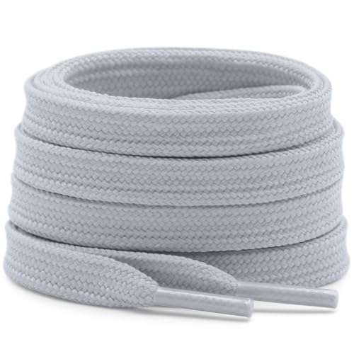 Image of DELELE Solid Flat Shoelaces Hollow Thick Athletic Shoe Laces Strings 2 Pair