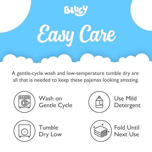 Bluey Unisex Kids' 4-Piece Snug-fit Cotton Short-Sleeve Matching Pajama Set, Soft & Cute for Kids