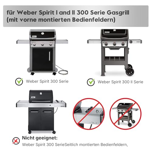 Barras de acero inoxidable Weber Spirit placas de calor con difusión térmica 7