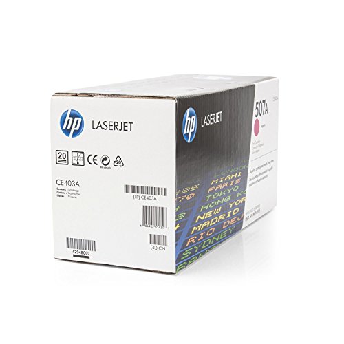 Cartouche toner magenta HP CE403A 507A pour impression laser de volume